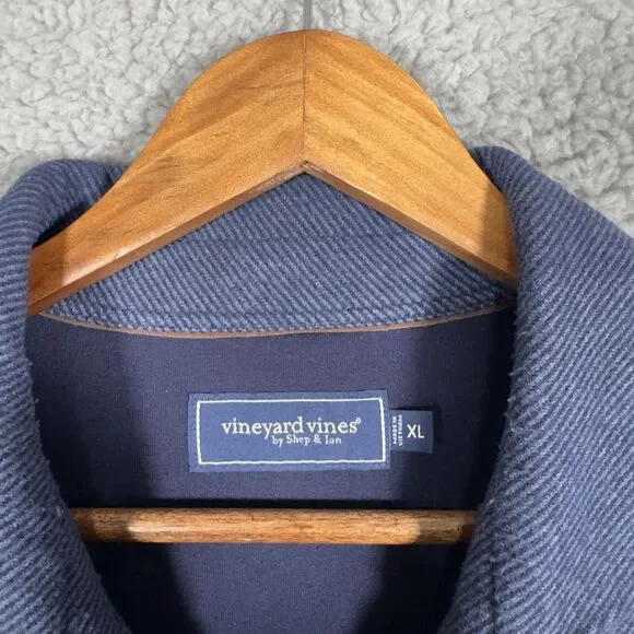 Vineyard Vines Mens XL Blue Calmwater Shirt Jacket Shacket Button Up - Picture 4 of 10